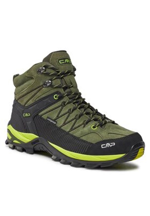 CMP Trekkingi Rigel Mid Trekking Shoes Wp 3Q12947 Khaki. Kolor: brązowy. Materiał: zamsz, skóra. Sport: turystyka piesza