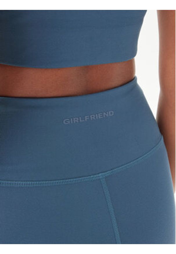 GIRLFRIEND COLLECTIVE - Girlfriend Collective Szorty sportowe Pocket Run 4037 Granatowy Slim Fit. Kolor: niebieski. Materiał: syntetyk. Sport: bieganie