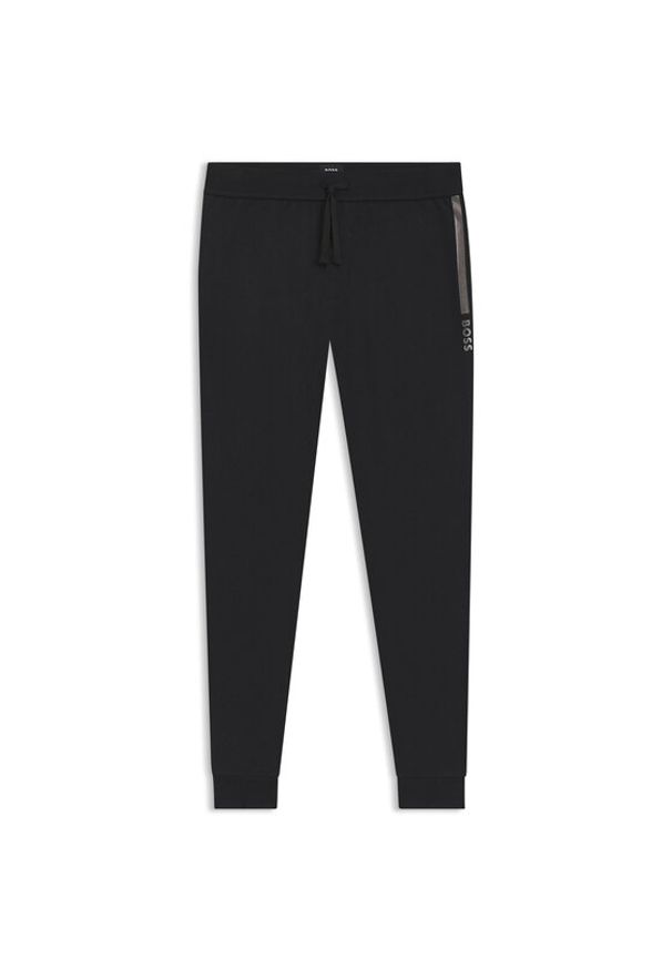 BOSS Spodnie dresowe Authentic 50545565 Czarny Slim Fit. Kolor: czarny. Materiał: bawełna