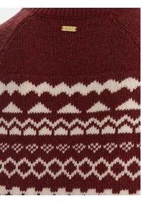 Barbour Sweter LKN1684MI11 Écru Regular Fit. Materiał: wełna #2