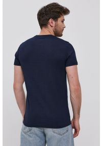 Superdry - T-shirt. Okazja: na co dzień. Kolor: niebieski. Wzór: nadruk. Styl: casual #2