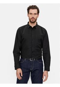Calvin Klein Koszula Oxford K10K112155 Czarny Regular Fit. Kolor: czarny. Materiał: bawełna