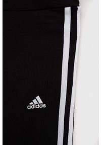 Adidas - adidas dres dziecięcy kolor czarny. Kolor: czarny. Materiał: dresówka #2