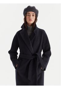 Weekend Max Mara Płaszcz wełniany Tempera 2525016082 Granatowy Regular Fit. Kolor: niebieski. Materiał: wełna #4
