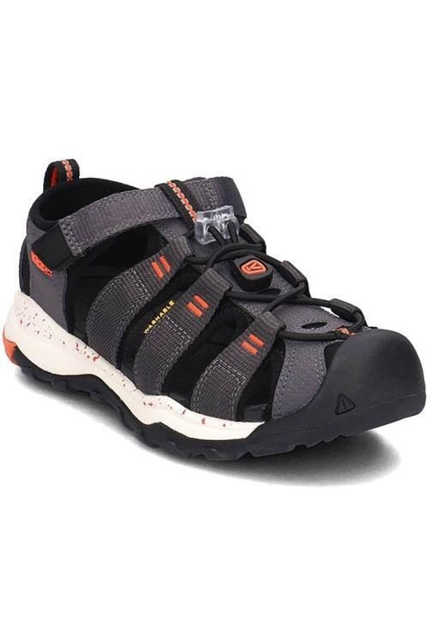 keen - Buty do chodzenia dla dzieci Keen Newport H2 Y. Zapięcie: rzepy. Kolor: czarny, pomarańczowy, wielokolorowy. Materiał: syntetyk, tkanina, materiał. Sezon: lato