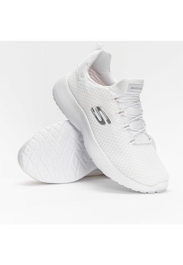 skechers - Buty sportowe damskie Skechers Dynamight (12119-WHT). Okazja: na co dzień. Kolor: biały. Materiał: guma, materiał. Sezon: lato