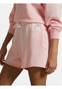 Polo Ralph Lauren Szorty sportowe 211965103006 Różowy Straight Fit. Kolor: różowy. Materiał: bawełna
