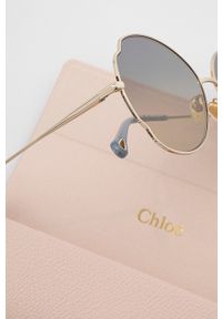 Chloe - Chloé okulary przeciwsłoneczne damskie kolor szary. Kształt: okrągłe. Kolor: szary #5