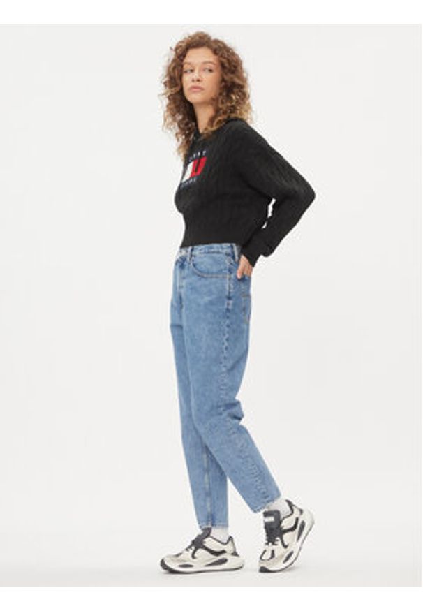 Tommy Jeans Jeansy DW0DW14707 Niebieski Mom Fit. Kolor: niebieski