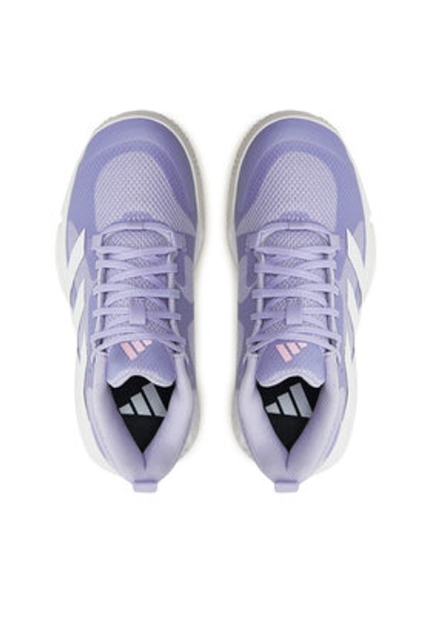 Adidas - adidas Buty halowe Court Team 2.0 JR0740 Fioletowy. Kolor: fioletowy. Materiał: materiał