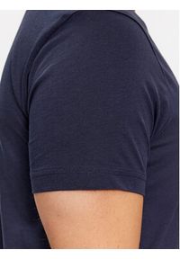 GANT - Gant T-Shirt Shield 2003186 Granatowy Slim Fit. Kolor: niebieski. Materiał: bawełna