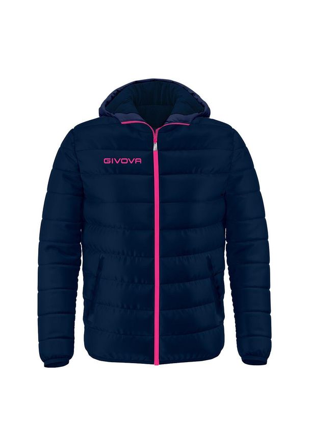 Kurtka sportowa unisex Givova Olanda M.. Kolor: różowy, niebieski, wielokolorowy. Materiał: puch. Sport: turystyka piesza