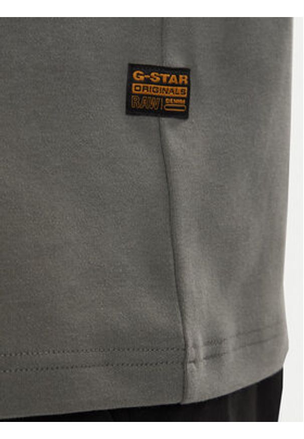G-Star RAW - G-Star Raw T-Shirt 90s Logo D28921-D976 Zielony ciemny Regular Fit. Kolor: zielony. Materiał: bawełna
