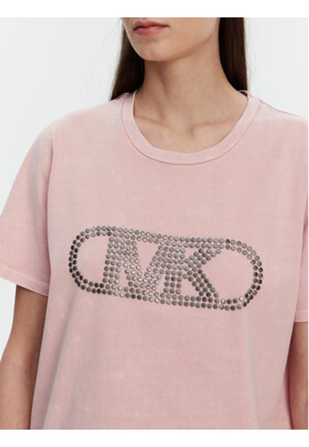MICHAEL Michael Kors T-Shirt MS551SC491 Różowy Regular Fit. Kolor: różowy. Materiał: bawełna