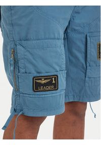 Aeronautica Militare Szorty materiałowe 261BE0041UCT01122 Niebieski Regular Fit. Kolor: niebieski. Materiał: bawełna #2