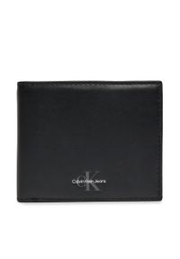 Calvin Klein Jeans Duży Portfel Męski Monogram Soft Bifold K50K512444 Czarny. Kolor: czarny. Materiał: skóra