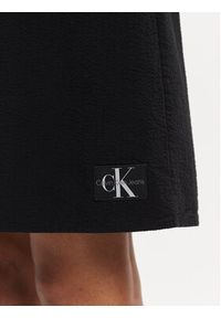 Calvin Klein Jeans Sukienka letnia J20J223425 Czarny Regular Fit. Kolor: czarny. Materiał: bawełna. Sezon: lato