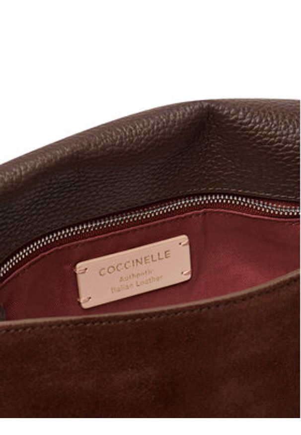 Coccinelle Torebka E1 T96 15 01 01 Brązowy. Kolor: brązowy. Materiał: skórzane, zamszowe