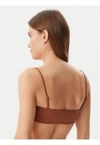 Calvin Klein Swimwear Góra od bikini KW0KW02845 Brązowy. Kolor: brązowy. Materiał: syntetyk #3
