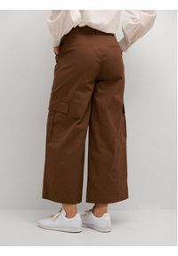 Kaffe Spodnie materiałowe Jumper 10507581 Brązowy Regular Fit. Kolor: brązowy. Materiał: bawełna