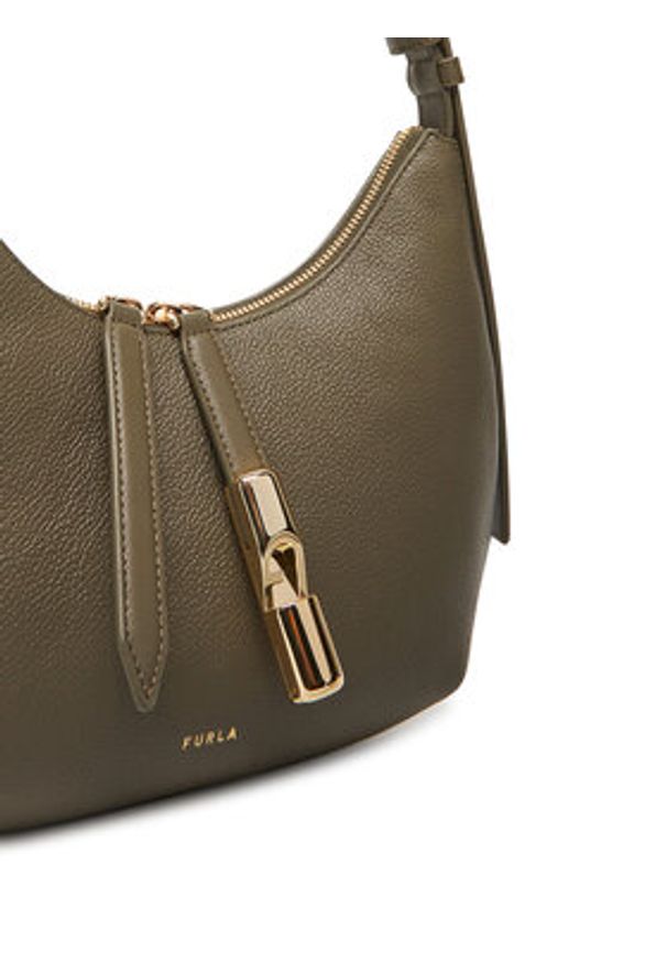 Furla Torebka Goccia S WB01500 BX3353 CN 2810S Zielony. Kolor: zielony. Materiał: skórzane