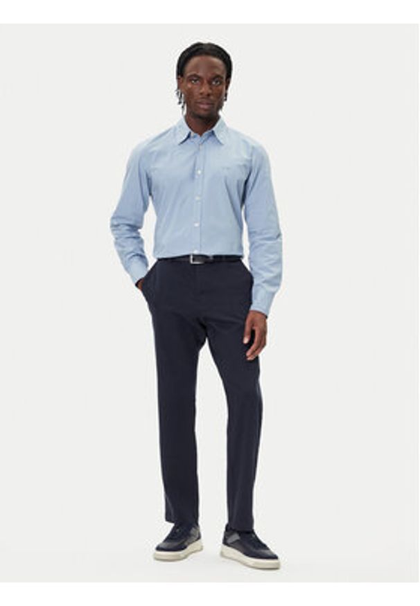 BOSS Koszula Relegant 50518304 Błękitny Regular Fit. Kolor: niebieski. Materiał: bawełna
