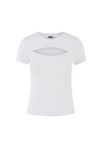 Damska krótka koszulka Urban Classics Cut Out. Kolor: biały. Długość: krótkie #1