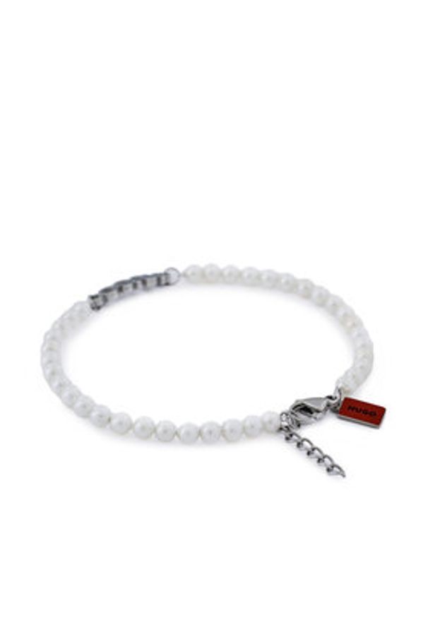 Hugo - HUGO Bransoletka E-Smallpearl-Bra 50544521 Biały. Kolor: biały