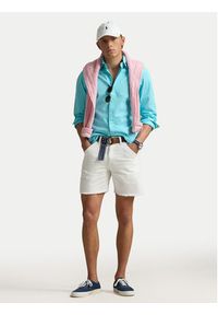 Polo Ralph Lauren Koszula 710937993014 Niebieski Custom Fit. Typ kołnierza: polo. Kolor: niebieski. Materiał: bawełna