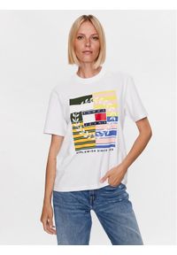 Tommy Jeans T-Shirt Luxe DW0DW16158 Biały Relaxed Fit. Kolor: biały. Materiał: bawełna