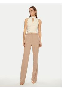 Guess Bluzka W5RP05 KCBO2 Écru Regular Fit. Materiał: syntetyk #5