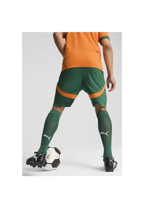Puma - Męskie szorty Valencia CF 24/25 PUMA Vine Rickie Orange Green. Kolor: żółty, pomarańczowy, wielokolorowy, zielony. Sport: piłka nożna