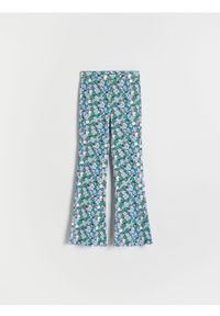 Reserved - Wzorzyste legginsy - wielobarwny. Materiał: prążkowany, dzianina