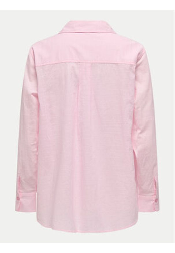 only - ONLY Koszula Salina 15335255 Różowy Regular Fit. Kolor: różowy. Materiał: bawełna