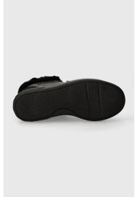 Guess sneakersy ROXANA kolor czarny FL8ROX FAL12. Nosek buta: okrągły. Kolor: czarny. Materiał: guma. Obcas: na koturnie #2