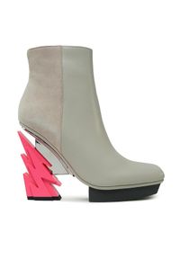 United Nude Botki Glam Square 1075079816 Biały. Kolor: biały. Materiał: skóra