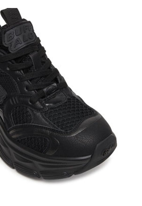 Buffalo Sneakersy Ridr One 1636630 Czarny. Kolor: czarny. Materiał: skóra