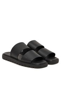 Calvin Klein Klapki Sq Molded Sandal Db Lth HM0HM02234 Czarny. Kolor: czarny. Materiał: skóra #2