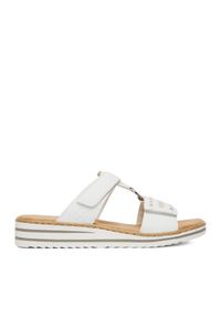 Klapki Rieker. Kolor: biały #1