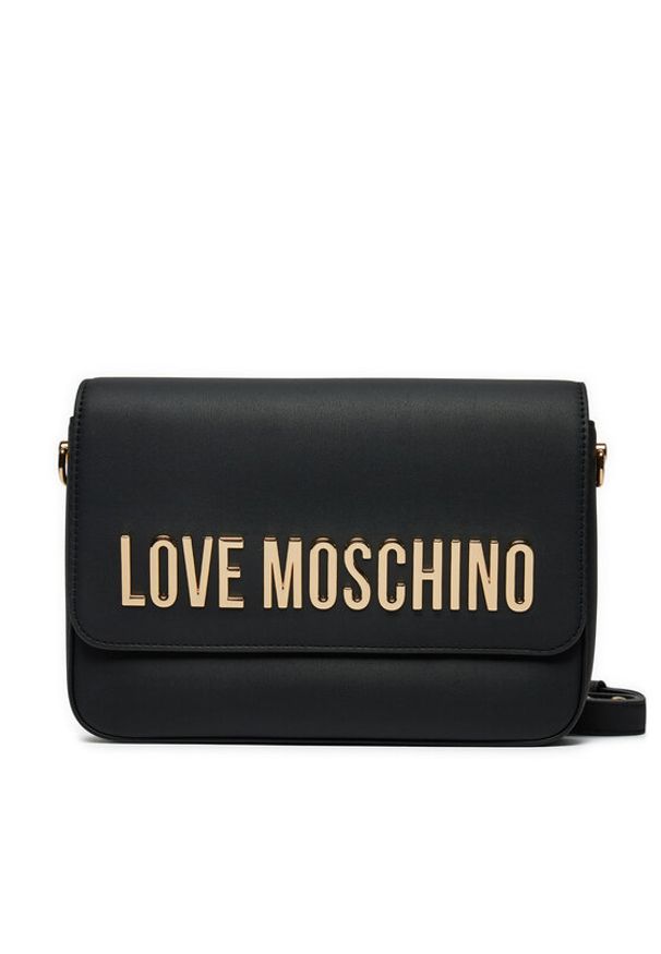 Love Moschino - LOVE MOSCHINO Torebka JC4023PP1LKD0000 Czarny. Kolor: czarny. Materiał: skórzane