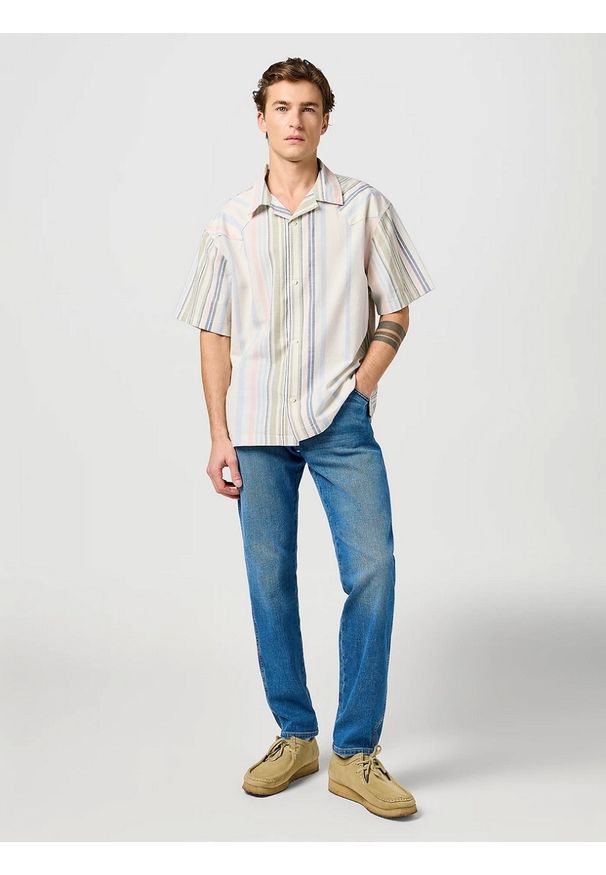 Wrangler - MESKIE SPODNIE WRANGLER RIVER BEDAZZLED BLUE 112364424