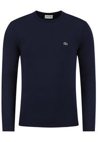 Lacoste Longsleeve TH6712 Granatowy Regular Fit. Kolor: niebieski. Materiał: bawełna. Długość rękawa: długi rękaw #4