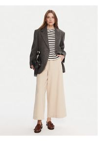 Weekend Max Mara Marynarka Tronto 2525046042 Szary Regular Fit. Kolor: szary. Materiał: wełna