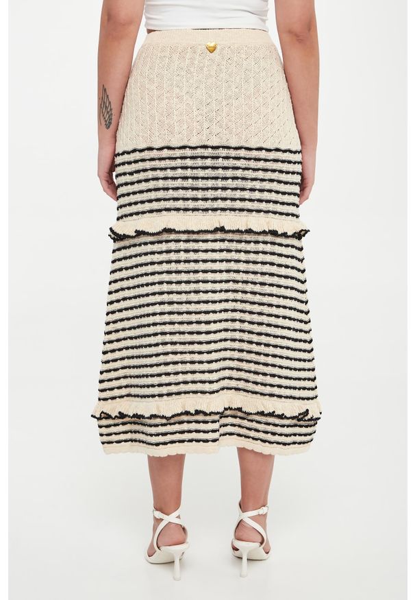 Twinset U&B - Spódnica midi ażurowa TWINSET U&B. Wzór: ażurowy