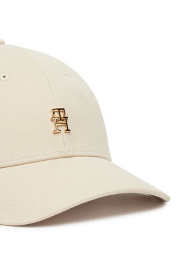 TOMMY HILFIGER - Tommy Hilfiger Czapka z daszkiem Elevated Chic AW0AW17631 Beżowy. Kolor: beżowy. Materiał: bawełna