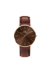 Daniel Wellington Zegarek Classic St Mawes DW00100627 Brązowy. Kolor: brązowy