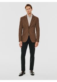 Pako Lorente - PAKO LORENTE – Brązowa marynarka męska. Kolor: brązowy, zielony. Materiał: poliester, wiskoza, elastan. Sezon: jesień #10