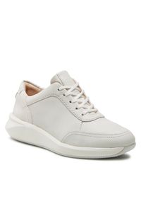 Sneakersy Clarks. Kolor: biały #1