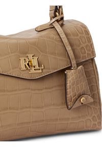 Lauren Ralph Lauren - LAUREN RALPH LAUREN Torebka 431P15617001 Beżowy. Kolor: beżowy. Materiał: skórzane #3