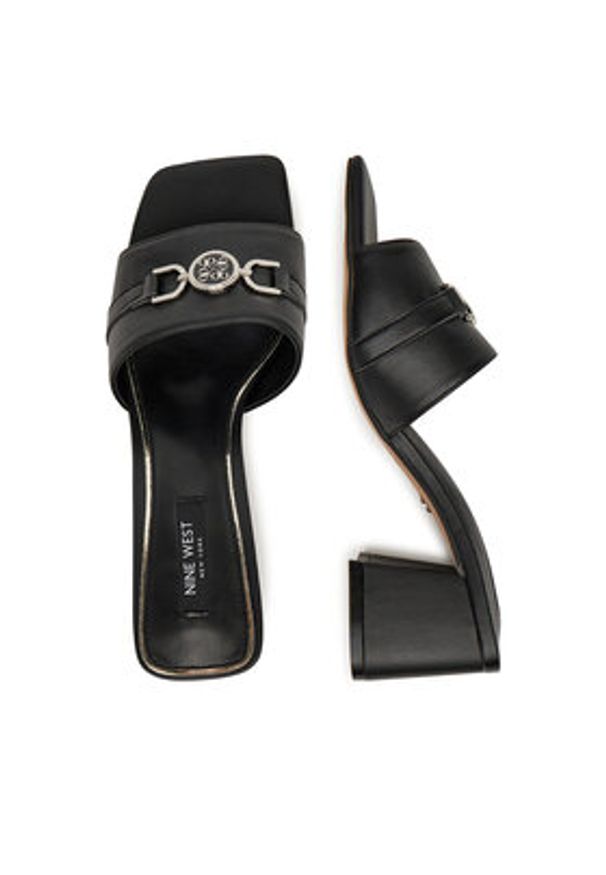 Nine West Klapki R25SS04465 Czarny. Kolor: czarny. Materiał: syntetyk, materiał